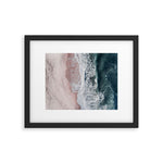 Crashing waves - Aerial Beach Ocean Sea Photography by Ingrid Beddoes Framed Art Print Gallery Image 1