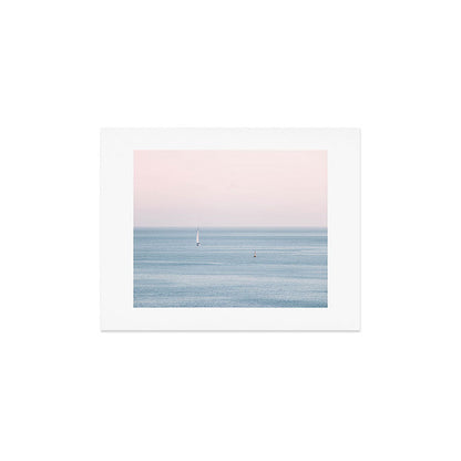 Ocean Pink Sky Art Print Gallery Image 2