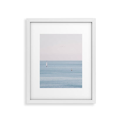 Ocean - Sail boat in calm sea - travel photography Framed Art Print Gallery Image 26