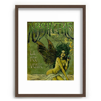 Vintage Parisian Green Fairy Absinthe Alcoholic Aperitif Advertisement Poster Framed Art Print Gallery Image 92