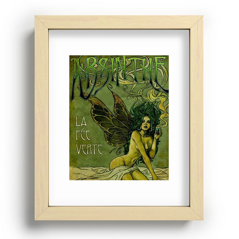 Vintage Parisian Green Fairy Absinthe Alcoholic Aperitif Advertisement Poster Framed Art Print Gallery Image 95