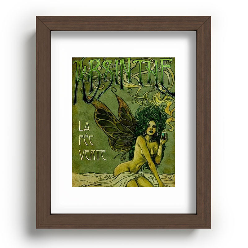 Vintage Parisian Green Fairy Absinthe Alcoholic Aperitif Advertisement Poster Framed Art Print Gallery Image 86