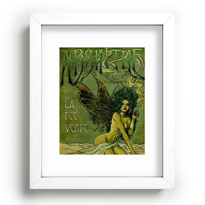 Vintage Parisian Green Fairy Absinthe Alcoholic Aperitif Advertisement Poster Framed Art Print Gallery Image 103