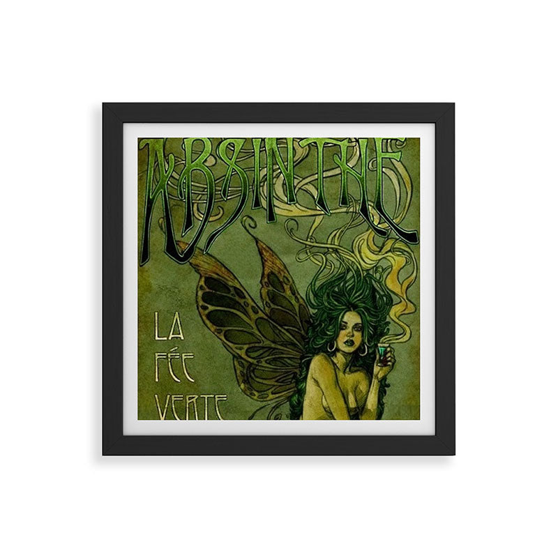 Vintage Parisian Green Fairy Absinthe Alcoholic Aperitif Advertisement Poster Framed Art Print Gallery Image 50