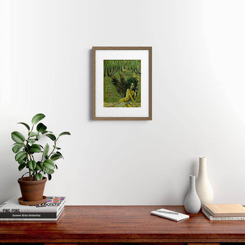 Vintage Parisian Green Fairy Absinthe Alcoholic Aperitif Advertisement Poster Framed Art Print Gallery Image 15