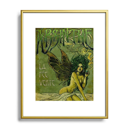 Vintage Parisian Green Fairy Absinthe Alcoholic Aperitif Advertisement Poster Framed Art Print Gallery Image 120