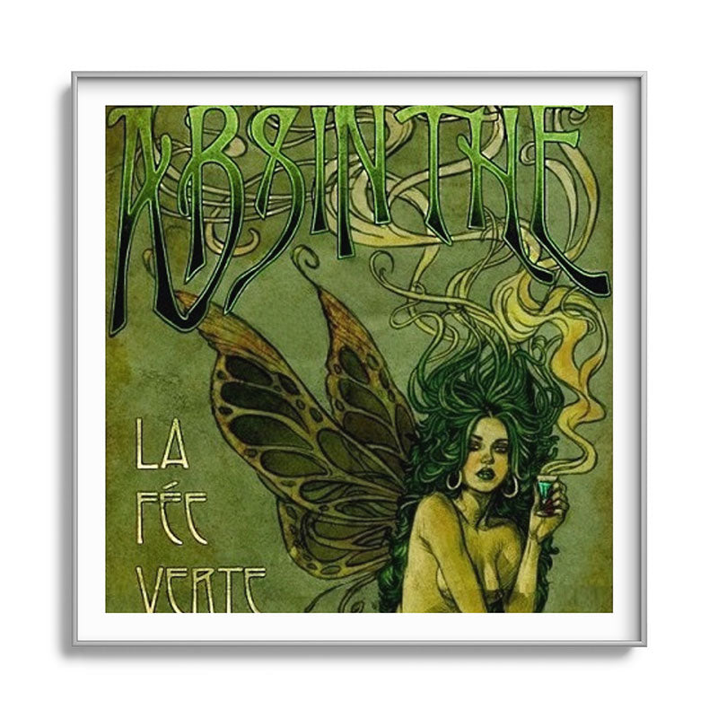 Vintage Parisian Green Fairy Absinthe Alcoholic Aperitif Advertisement Poster Framed Art Print Gallery Image 141