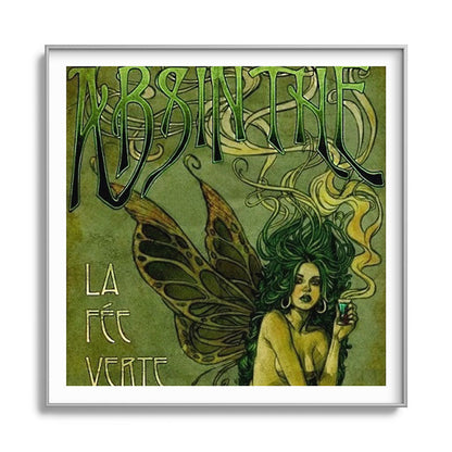 Vintage Parisian Green Fairy Absinthe Alcoholic Aperitif Advertisement Poster Framed Art Print Gallery Image 141