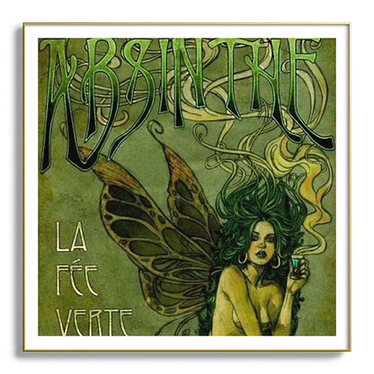Vintage Parisian Green Fairy Absinthe Alcoholic Aperitif Advertisement Poster Framed Art Print Gallery Image 139