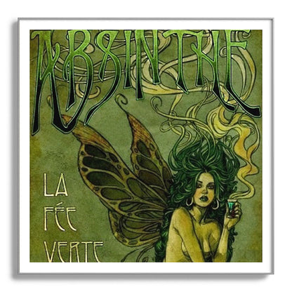 Vintage Parisian Green Fairy Absinthe Alcoholic Aperitif Advertisement Poster Framed Art Print Gallery Image 142