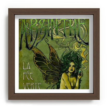 Vintage Parisian Green Fairy Absinthe Alcoholic Aperitif Advertisement Poster Framed Art Print Gallery Image 98