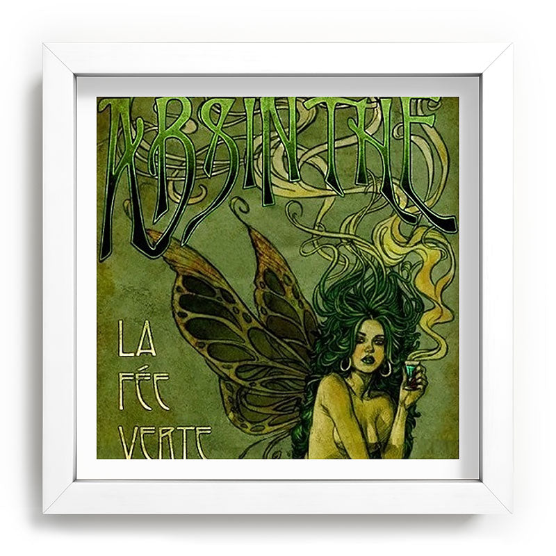 Vintage Parisian Green Fairy Absinthe Alcoholic Aperitif Advertisement Poster Framed Art Print Gallery Image 114