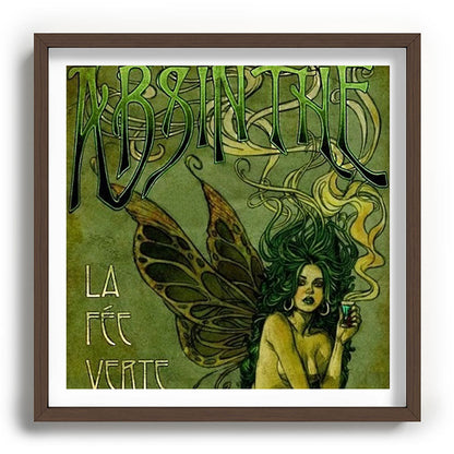 Vintage Parisian Green Fairy Absinthe Alcoholic Aperitif Advertisement Poster Framed Art Print Gallery Image 101