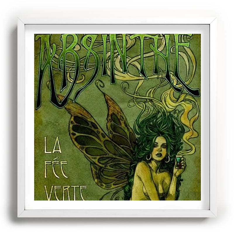 Vintage Parisian Green Fairy Absinthe Alcoholic Aperitif Advertisement Poster Framed Art Print Gallery Image 118