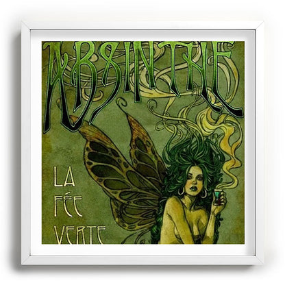 Vintage Parisian Green Fairy Absinthe Alcoholic Aperitif Advertisement Poster Framed Art Print Gallery Image 118