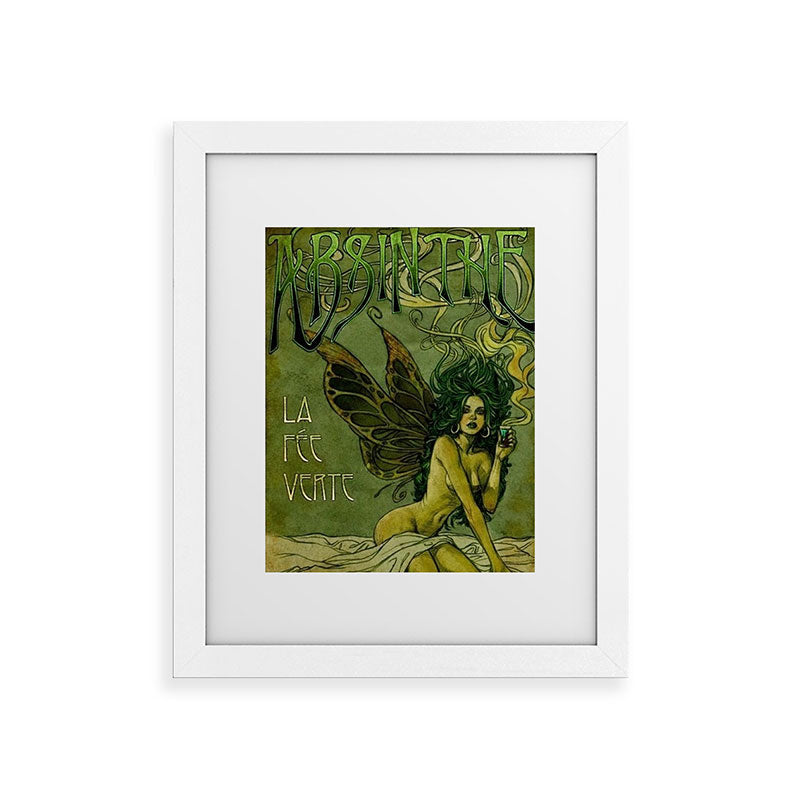 Vintage Parisian Green Fairy Absinthe Alcoholic Aperitif Advertisement Poster Framed Art Print Gallery Image 70