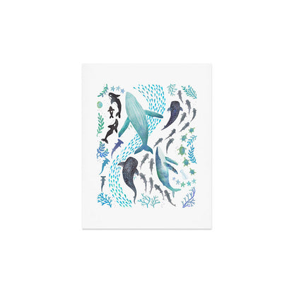 Sharks, Humpback Whales, Orcas & Turtles Ocean Play Print Art Print Gallery Image 4