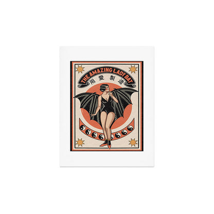 The Amazing Lady Bat Art Print Gallery Image 2