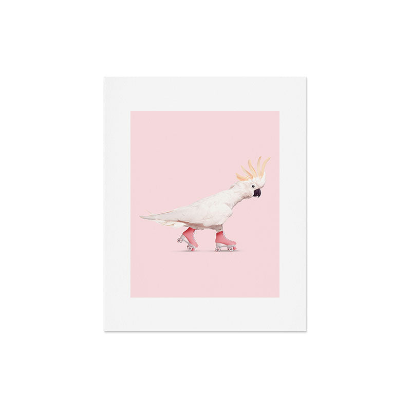 ROLLERSKATING COCKATOO Art Print Gallery Image 4