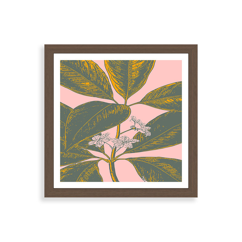 Modern Botanical Banana Leaf Framed Art Print Gallery Image 60
