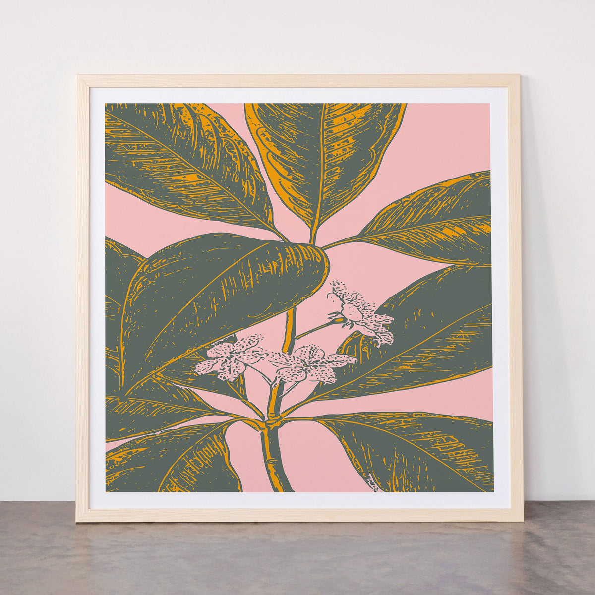 Modern Botanical Banana Leaf Framed Art Print Gallery Image 77
