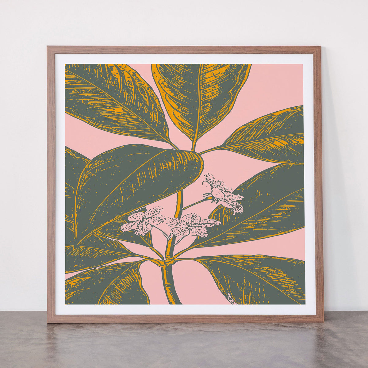 Modern Botanical Banana Leaf Framed Art Print Gallery Image 66