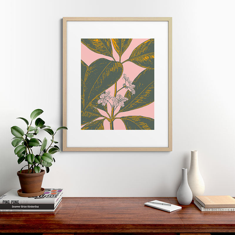 Modern Botanical Banana Leaf Framed Art Print Gallery Image 67