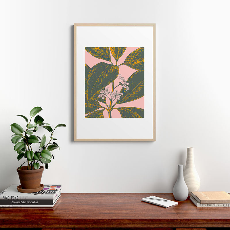 Modern Botanical Banana Leaf Framed Art Print Gallery Image 28