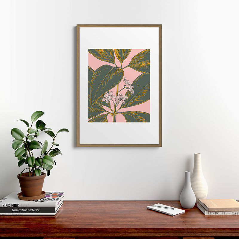 Modern Botanical Banana Leaf Framed Art Print Gallery Image 18
