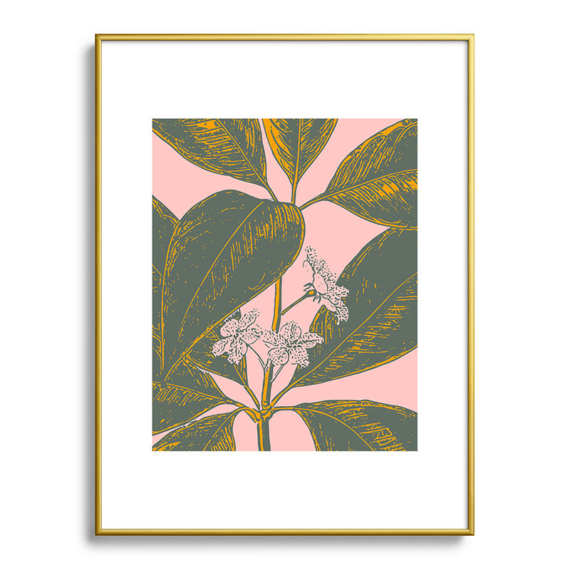 Modern Botanical Banana Leaf Framed Art Print Gallery Image 124