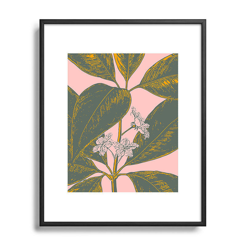Modern Botanical Banana Leaf Framed Art Print Gallery Image 111