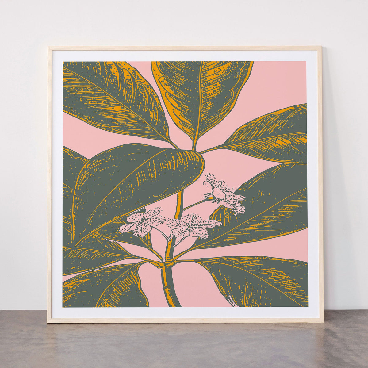 Modern Botanical Banana Leaf Framed Art Print Gallery Image 33