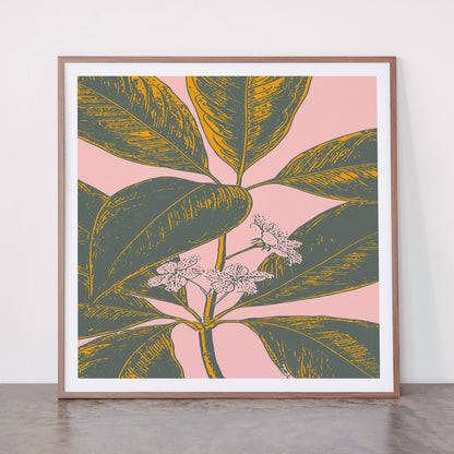 Modern Botanical Banana Leaf Framed Art Print Gallery Image 21