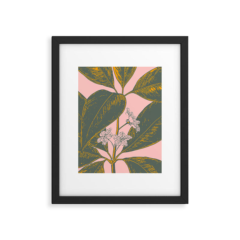 Modern Botanical Banana Leaf Framed Art Print Gallery Image 5