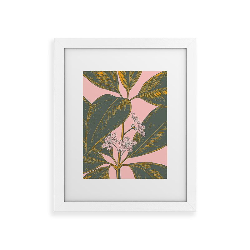 Modern Botanical Banana Leaf Framed Art Print Gallery Image 73