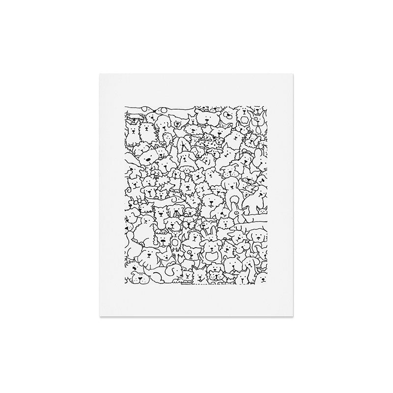 Dog Doodle Art Art Print Gallery Image 6