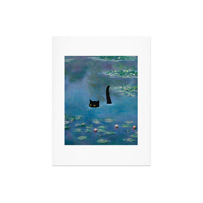 Cat Monet Waterlily Art Print Gallery Image 6