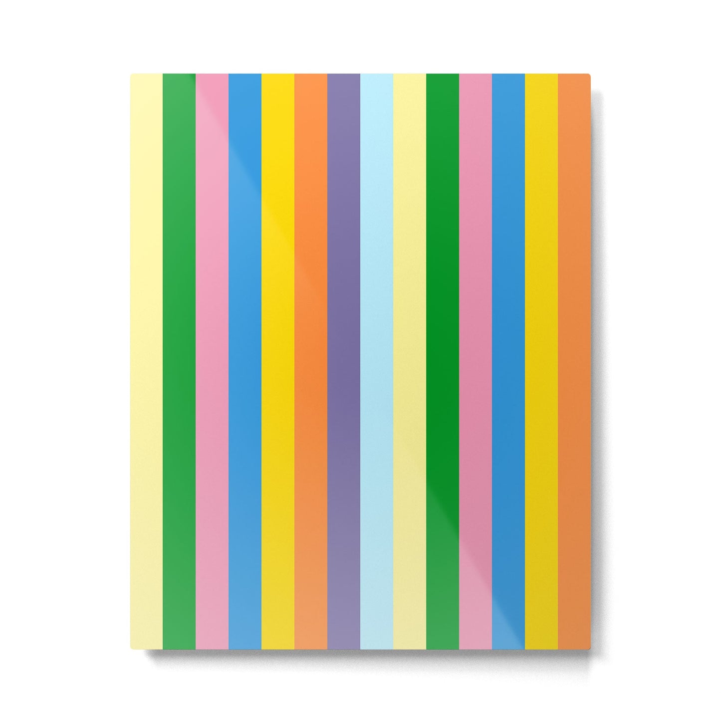 Fun Stripes Colorful Vertical Pattern Metal Print Gallery Image 3
