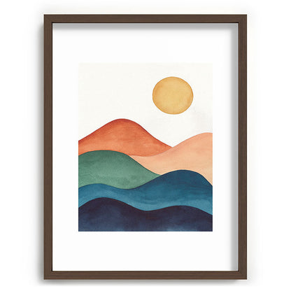 Colorful Abstract Mountains Framed Art Print Gallery Image 91