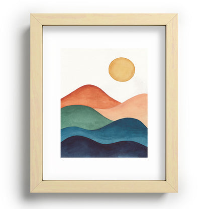Colorful Abstract Mountains Framed Art Print Gallery Image 96