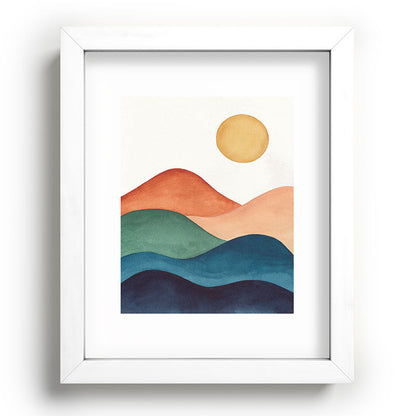 Colorful Abstract Mountains Framed Art Print Gallery Image 103