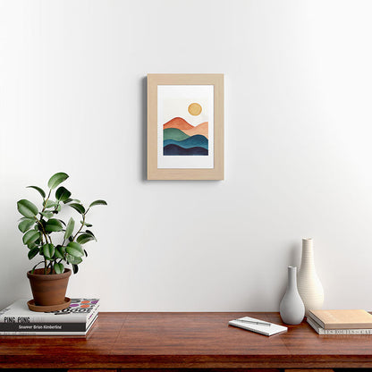 Colorful Abstract Mountains Framed Art Print Gallery Image 62