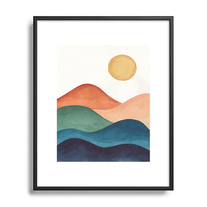 Colorful Abstract Mountains Framed Art Print Gallery Image 111