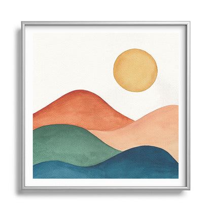 Colorful Abstract Mountains Framed Art Print Gallery Image 140