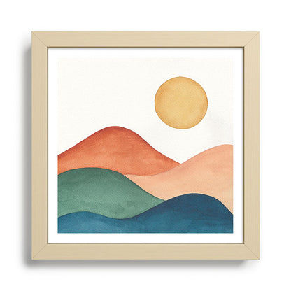 Colorful Abstract Mountains Framed Art Print Gallery Image 24