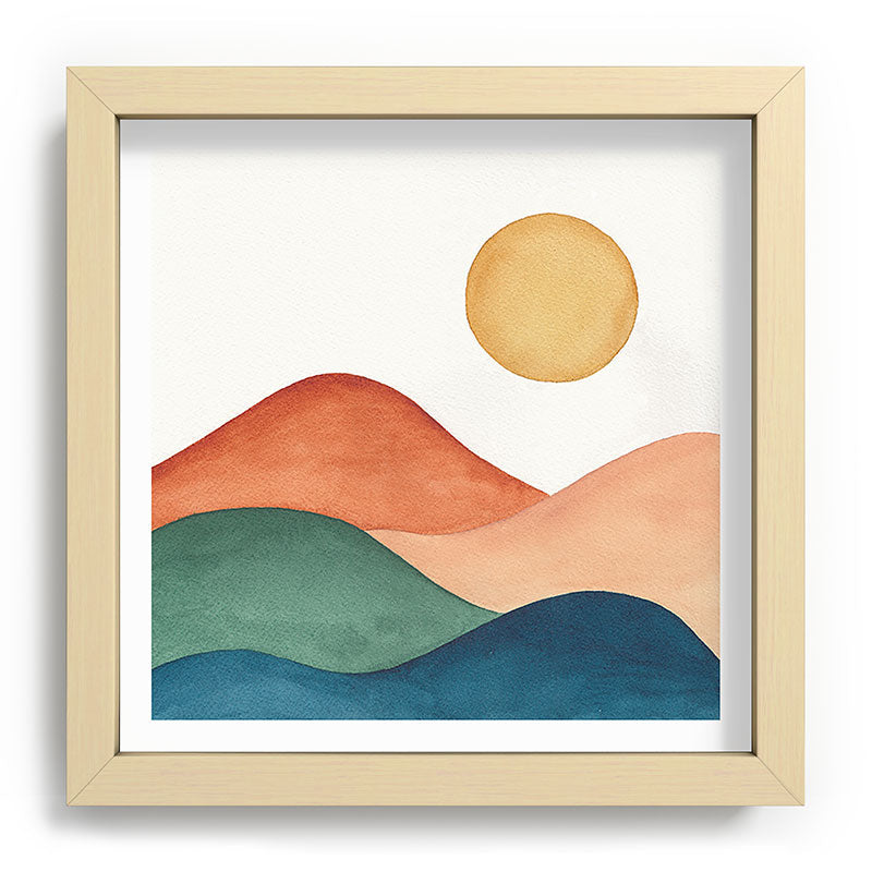 Colorful Abstract Mountains Framed Art Print Gallery Image 106