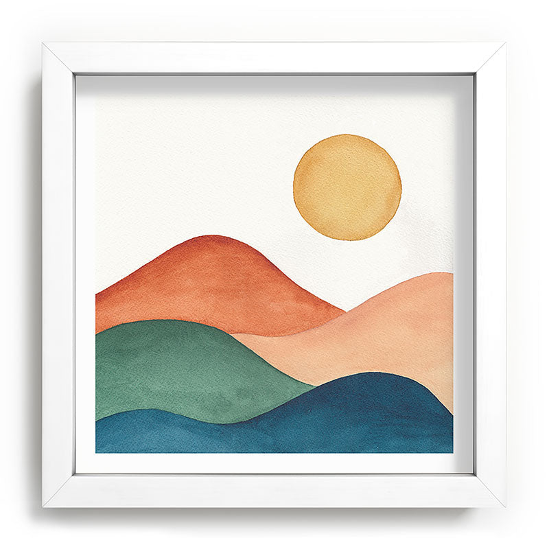 Colorful Abstract Mountains Framed Art Print Gallery Image 114