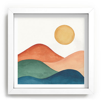Colorful Abstract Mountains Framed Art Print Gallery Image 114