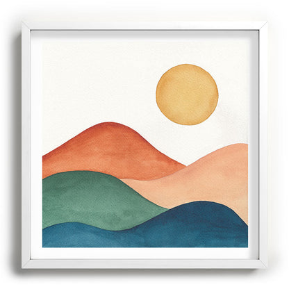 Colorful Abstract Mountains Framed Art Print Gallery Image 118