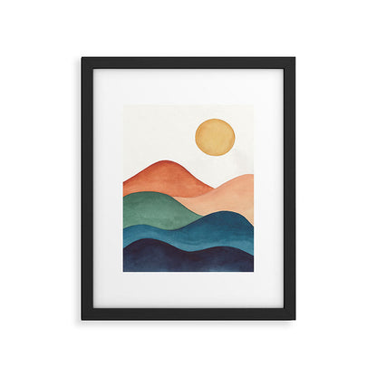 Colorful Abstract Mountains Framed Art Print Gallery Image 6